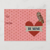 Carte de la Saint-Valentin chouette sera à moi (Dos)