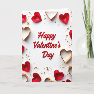 Carte de la Saint-Valentin Cœur 3D Rouge