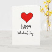 Carte de la Saint-Valentin Cœur d'Amour (Fleur jaune)