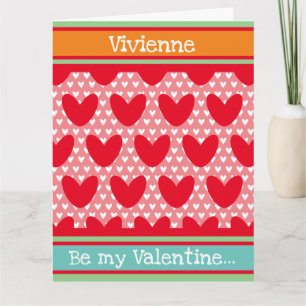 Carte de la Saint-Valentin cœur d'amour personnali