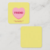 Carte de la Saint-Valentin cœur de conversation ja (Devant / Derrière)