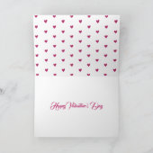 Carte de la Saint-Valentin Cœur de Pandas Mignons (Intérieur)