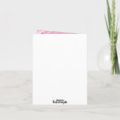 Carte de la Saint-Valentin Cœur Or Rose Léopard (Dos)