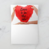 Carte de la Saint-Valentin Cœur Rouge (Intérieur)