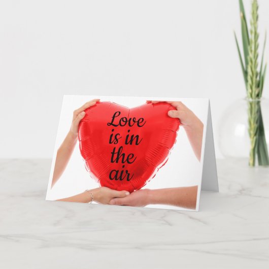 Carte de la Saint-Valentin Cœur Rouge (Devant)