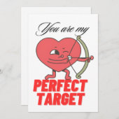 Carte de la Saint-Valentin Cœur spécial avec flèch (Devant / Derrière)