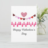 Carte de la Saint-Valentin Cœurs (Debout devant)