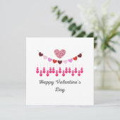 Carte de la Saint-Valentin Cœurs Carte de la Saint (Debout devant)
