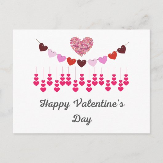 Carte de la Saint-Valentin coeurs Carte postale (Devant)