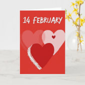 Carte de la Saint-Valentin Cœurs de Février (Fleur jaune)