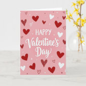Carte de la Saint-Valentin Cœurs Pailletés (Fleur jaune)