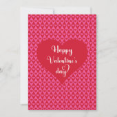 Carte de la Saint-Valentin Cœurs Rouges Romantique (Devant)