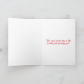 Carte de la Saint-Valentin Cookie en forme de coeu (Intérieur)