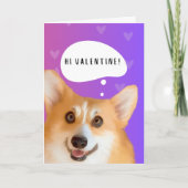 Carte de la Saint-Valentin Corgi (Devant)