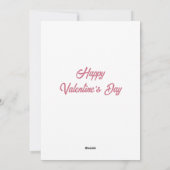 Carte de la Saint-Valentin Cupidon rose (Dos)