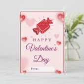 Carte de la Saint-Valentin Cute Candy Love (Debout devant)