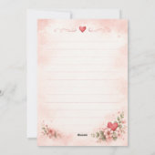 Carte de la Saint-Valentin Cute Candy Love (Dos)