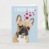 Carte de la Saint-Valentin Cute Frenchie (Devant)