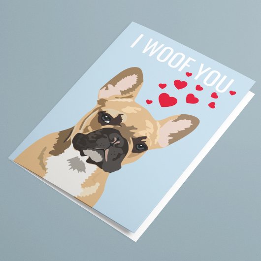 Carte de la Saint-Valentin Cute Frenchie