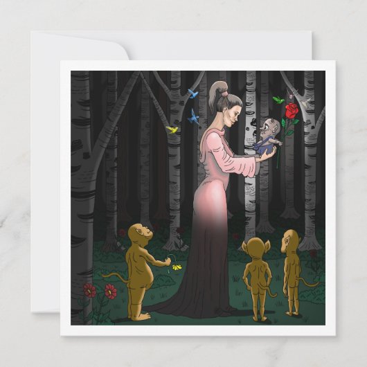 Carte de la Saint-Valentin d'amour de gobelin (Devant)