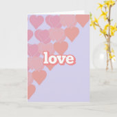 Carte de la Saint-Valentin d'amour violet (Fleur jaune)