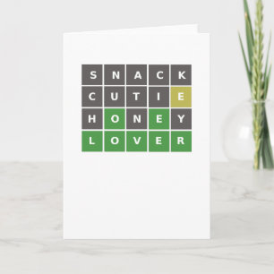 Carte de la Saint-Valentin / d'anniversaire Wordle