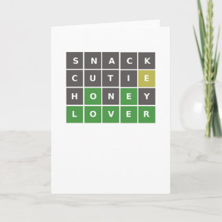 Carte de la Saint-Valentin / d'anniversaire Wordle