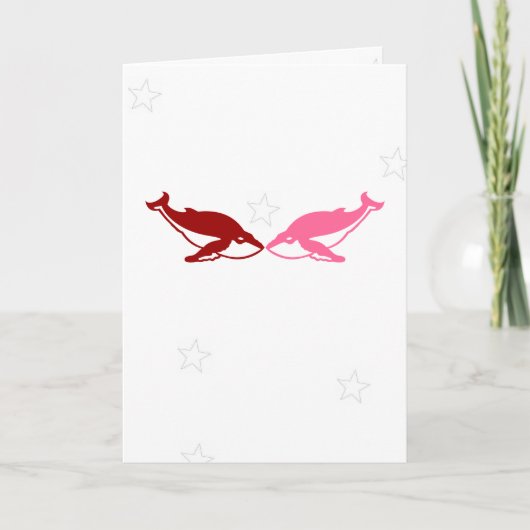 Carte de la Saint-Valentin de baleine (Devant)