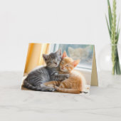 Carte de la Saint-Valentin de chaton tigré (Dos)