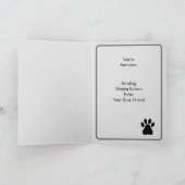 Carte De la Saint-Valentin de chien ou anniversaire (Intérieur)
