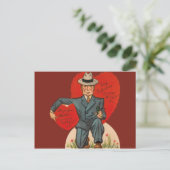 Carte de la Saint-Valentin de détective rétro vint (Debout devant)