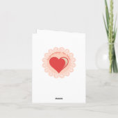 Carte de la Saint-Valentin de deux poupées en papi (Dos)
