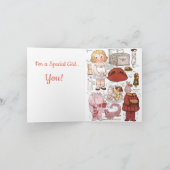 Carte de la Saint-Valentin de deux poupées en papi (Intérieur)