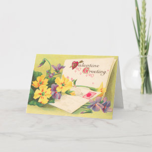 Carte de la Saint Valentin de Florence Retro