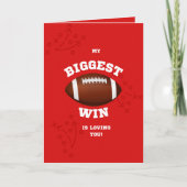 Carte de la Saint-Valentin de football (Devant)