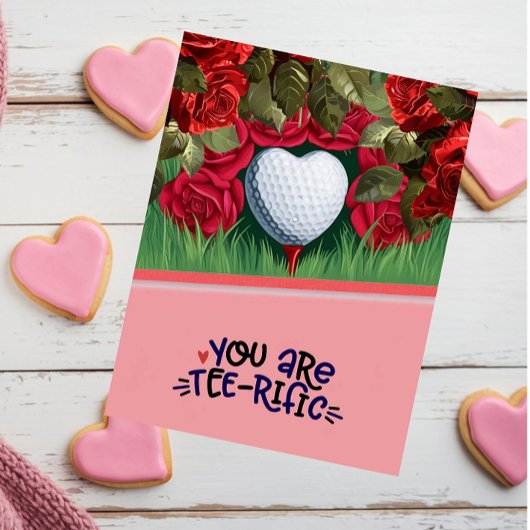 Carte de la Saint-Valentin de golf - Aiguillez vot