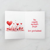 Carte de la Saint-Valentin de la femme (Intérieur)