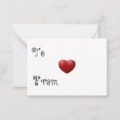 Carte de la Saint Valentin de la Mine d'Abee (Dos)