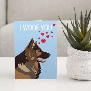 Carte de la Saint-Valentin de la part du chien A