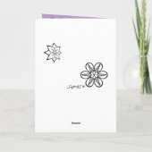 Carte de la Saint Valentin de la Reine Bee par Son (Dos)