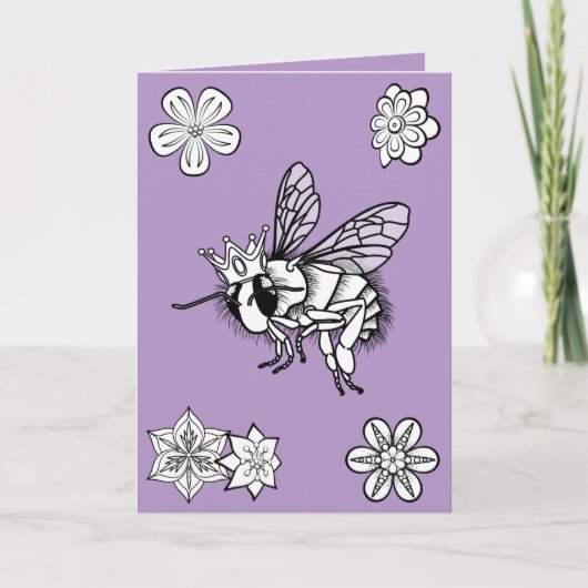 Carte de la Saint Valentin de la Reine Bee par Son (Devant)