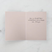 Carte de la Saint-Valentin de la sœur Rose rose (Intérieur)