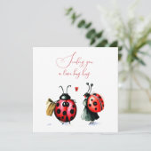 Carte de la Saint Valentin de Ladybug (Debout devant)
