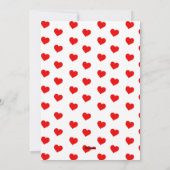 Carte de la Saint-Valentin de lama mignon (Dos)