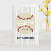 Carte de la Saint-Valentin de l'année de baseball (Fleur jaune)
