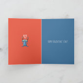 Carte de la Saint-Valentin de lapin de meilleur (Intérieur)