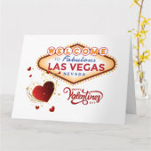 Carte de la Saint-Valentin de Las Vegas (Fleur jaune)