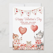 Carte de la Saint-Valentin de l'enseignant à la cl (Devant)