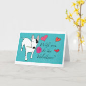 Carte de la Saint-Valentin de Rex le terrier télé (Fleur jaune)