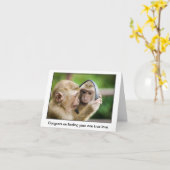 Carte de la Saint-Valentin 'Dégage' (Fleur jaune)